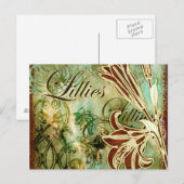 ユリ ポストカード (正面/裏面)