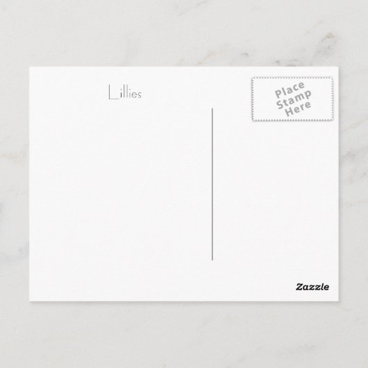 ユリ ポストカード (裏面)