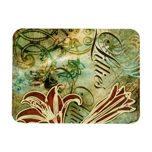 ユリ マグネット (横)