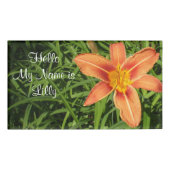 ユリ 名札 (正面)