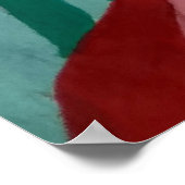 ユリ、花、抽象概念、抽象概念 ポスター (角)