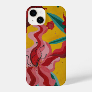 ユリ、花、抽象概念、抽象概念 iPhone 14ケース