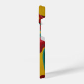 ユリ、花、抽象概念、抽象概念 iPhoneケース (左側面)