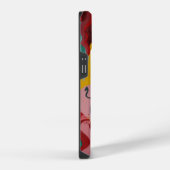 ユリ、花、抽象概念、抽象概念 iPhoneケース (右側面)