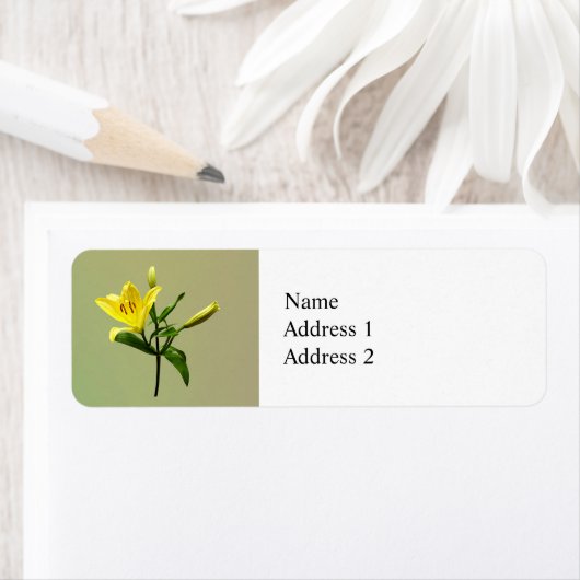 ユリ（黄） ラベル (インサイチュ)