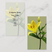 ユリ（黄） 名刺 (正面/裏面)