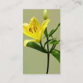 ユリ（黄） 名刺 (裏面)