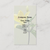 ユリ（黄） 名刺 (正面)