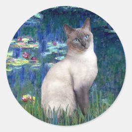 ユリ 5 - ブルーポイントシャム猫 ラウンドシール