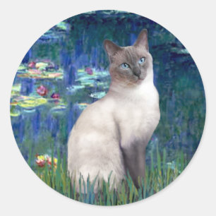 ユリ 5 - ブルーポイントシャム猫 ラウンドシール