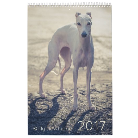 ユリWhippet 2017のカレンダー カレンダー (カバー)