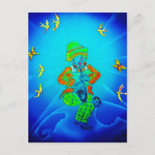 ユルい世界 ピエロ2 ポストカード (正面)