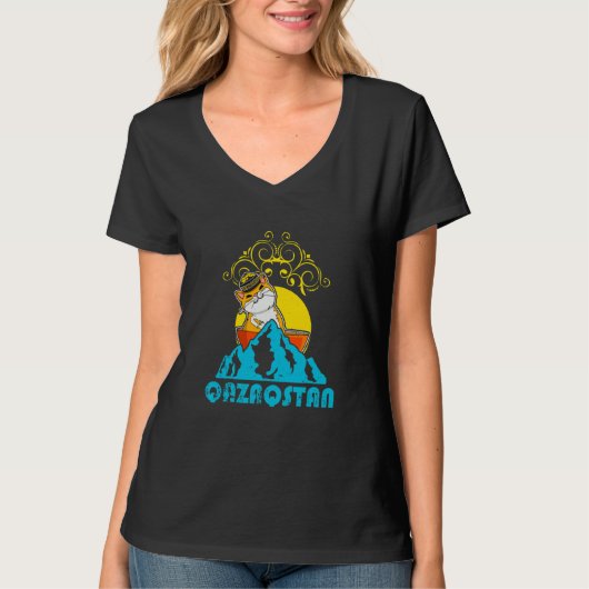 ユルタ カザフスタン共和国 カザフスタン カザフ旗 Tシャツ (正面)