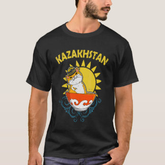 ユルタ カザフスタン共和国 カザフスタン カザフ旗 Tシャツ