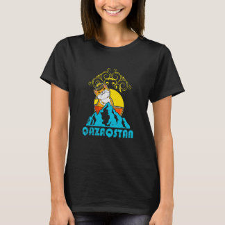 ユルタ カザフスタン共和国 カザフスタン カザフ旗 Tシャツ