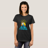 ユルタ カザフスタン共和国 カザフスタン カザフ旗 Tシャツ (正面フル)