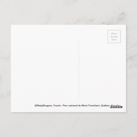 ユルテ ポストカード (裏面)