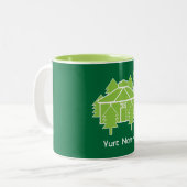 ユルトリビングとバケーションコーヒーマグ ツートーンマグカップ (正面左)