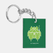 ユルト・リビングと休暇 キーホルダー (正面左)