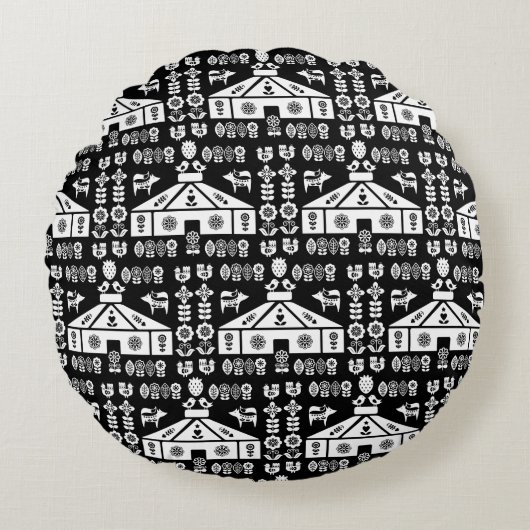 ユルト・リビングイン・自然 ラウンドクッション (正面)