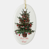 ユレイタイドツリークリスマスオーバルオーナメント セラミックオーナメント (右)