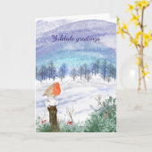 ユレイチドロビン カード (黄色い花)