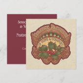 ユレイティド恵みホリデーカードスクエアまたはラウンド シーズンカード (正面/裏面)
