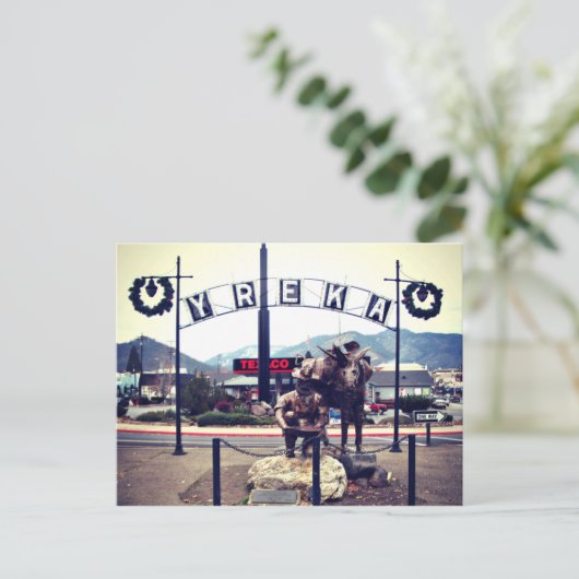 ユレカ鉱夫像 ポストカード (スタンド正面)