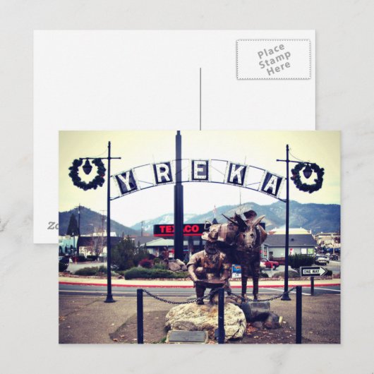 ユレカ鉱夫像 ポストカード (正面/裏面)