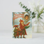 ユレタイドの挨拶の折り畳みグリーティングカード ポストカード (スタンド正面)