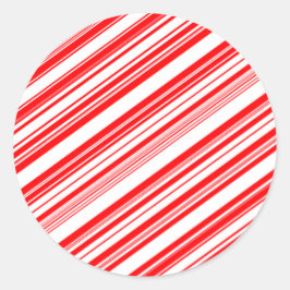 ユレタイドキャンディーケーンクリスマスレッドホワイト4ステラ ラウンドシール