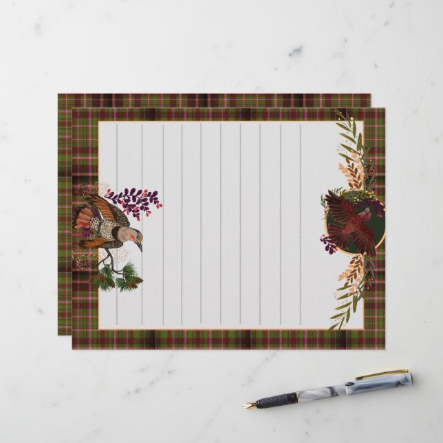 ユレタイドグリーティングノーザンフリッカー レターヘッド (正面/裏面インサイチュ)