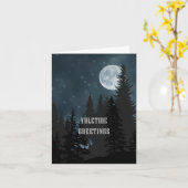ユレタイドグリーティング-ユール（キリスト降誕祭）ムーン カード (黄色い花)