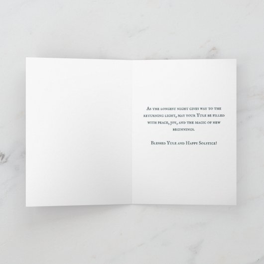 ユレタイド恵みウィンター至ホリデーカード シーズンカード (内部)