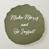 ユレタイド恵みヴィンテージルックラウンドピロー ラウンドクッション (裏面)