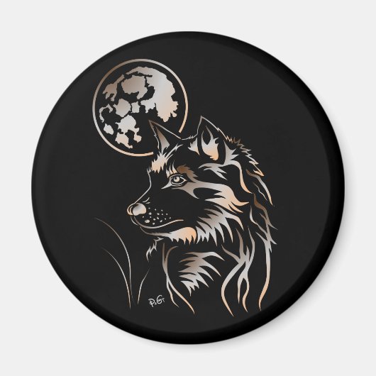 ユンガートルメンダーウルフマグネット マグネット (正面)