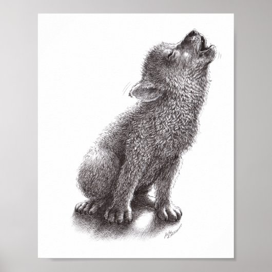 ユンガー・ウルフ・ヒュルト・デン・モンド・アン。 ポスター (正面)