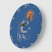 ユンガー·トレイメンダー·ウルフ ラージ壁時計 (傾斜)