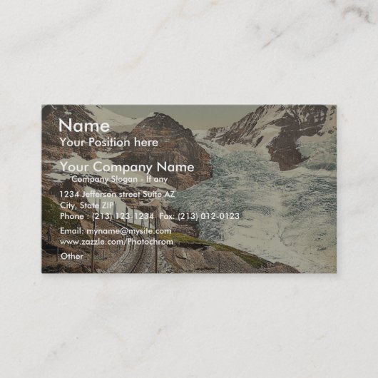 ユングフラウ、鉄道、アイガー、モンチ、アイガーGl 名刺 (正面)