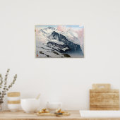 ユングフラウ、Jungfrau、吉田博、ウッドカット ポスター (キッチン)