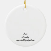 ユンコスノーバードバードアートオーナメント セラミックオーナメント (裏面)