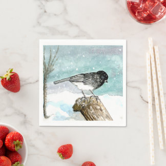 ユンコ – スノーバードカクテルナプキン スタンダードカクテルナプキン