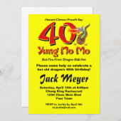 ユンノモ40歳の誕生日 招待状 (正面/裏面)