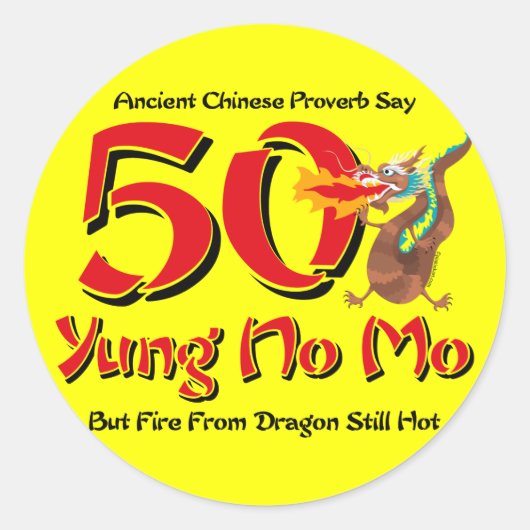 ユンノモ50th誕生日 ラウンドシール (正面)