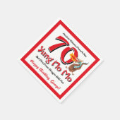 ユンノモ70th誕生日 スタンダードカクテルナプキン (角)