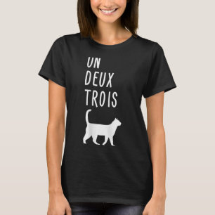 ユン・ドゥ・トロワ 猫 Tシャツ 面白い フランス語教師 ギフト