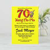 ユン・ノ・モ 70歳の誕生日 招待状 (スタンド正面)