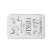 ユーもしスプレッルファおもしろいームハウスホワイトウッド バスマット (正面)