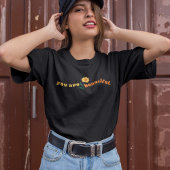 ユーアビューティフル感動的引用文レトロ文字 Tシャツ