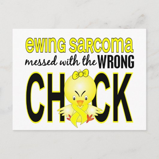 ユーイング肉腫は間違った雛でめちゃくちゃになった ポストカード (正面)